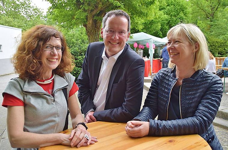 Doris Ahnen zu Gast beim 32. "Brunnenfest" der SPD Lerchenberg