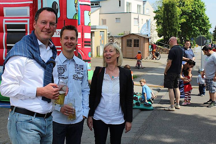 Doris Ahnen beim "Tag der Feuerwehr" in Drais